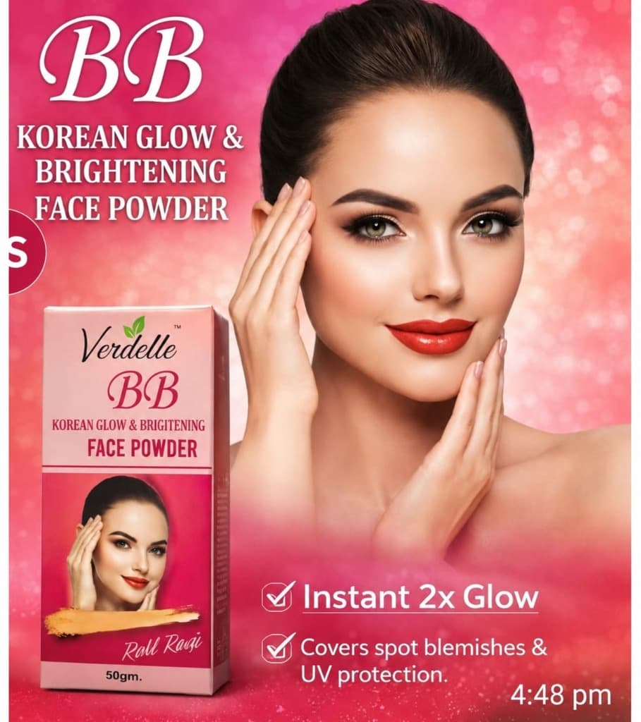 Verdelle BB Korean Glow & Brightening Face Powder